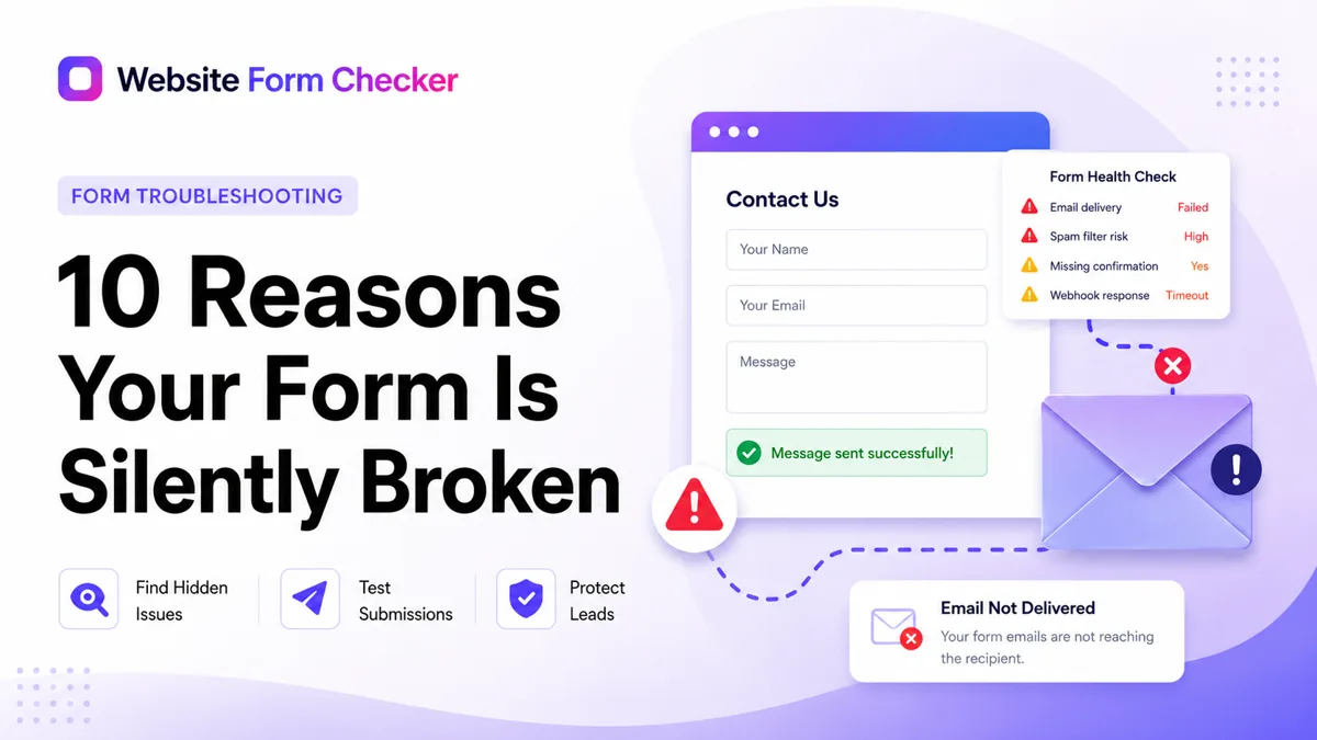 10 reasons your contact form is silently broken