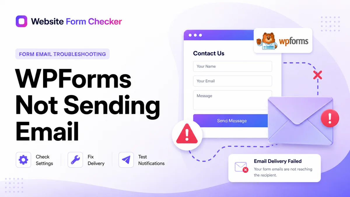 WPForms email notifications not working? Fix these settings first